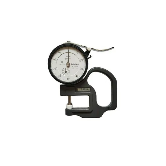 for-Mitutoyo-7301A-Flat-Anvil-Dial-Thickness-Gauge-0-to-10mm-Range-Metal-Construction
