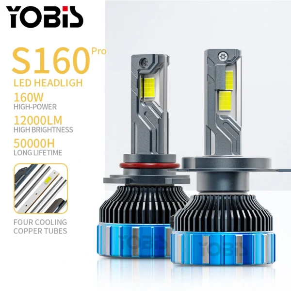 YOBIS DD-S160 PRO | 160W 12000LM LED Headlight Bulb